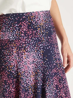 Femme Daxon Jupe évasée en maille crêpe