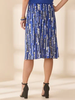 Femme Daxon Jupe évasée en maille crêpe