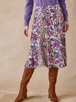 Femme Daxon Jupe évasée en maille douce