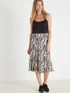 Femme Daxon Jupe évasée en maille douce