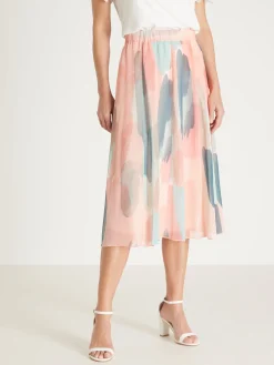 Femme Daxon Jupe évasée en voile doublé