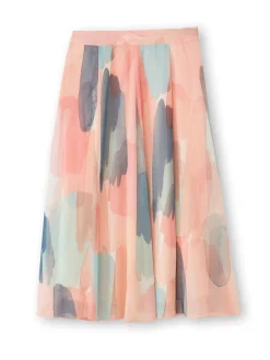 Femme Daxon Jupe évasée en voile doublé