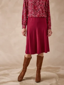 Femme Daxon Jupe évasée entièrement élastiquée