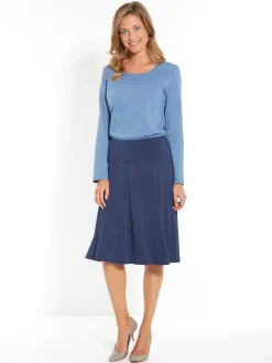 Femme Daxon Jupe évasée entièrement élastiquée