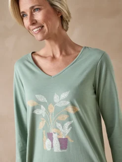 Daxon Lot 2 chemises de nuit forme tee-shirt