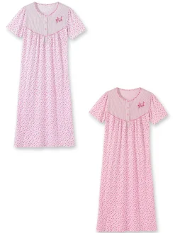 Daxon Lot 2 chemises de nuit manches courtes