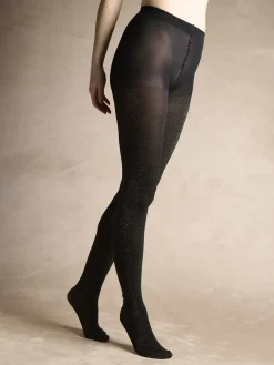 Daxon Lot 2 paires collants paillettés dorés