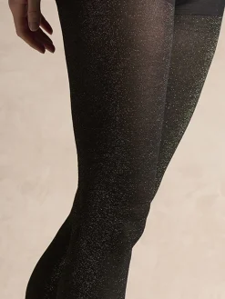 Daxon Lot 2 paires collants paillettés dorés