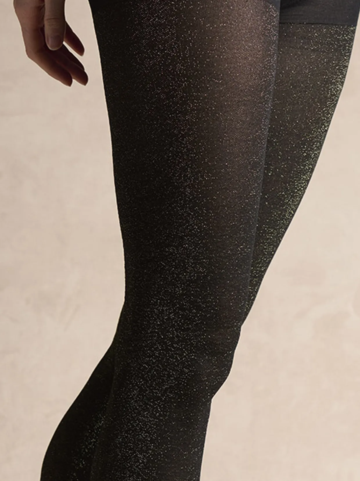 Daxon Lot 2 paires collants paillettés dorés