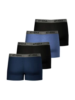 Homme Athéna Lot de 4 boxers Basic Coton