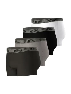 Homme Athéna Lot de 4 boxers Basic Coton