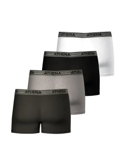 Homme Athéna Lot de 4 boxers Basic Coton