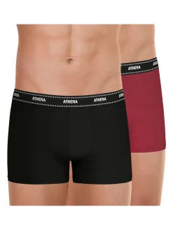 Homme Athéna Lot de 2 boxers Duo Essentiel