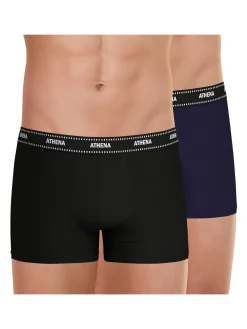 Homme Athéna Lot de 2 boxers Duo Essentiel