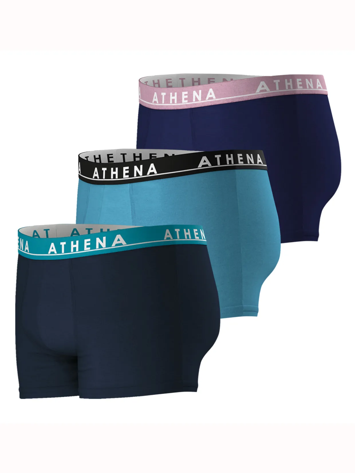 Homme Athéna lot de 3 boxers EASY COLOR