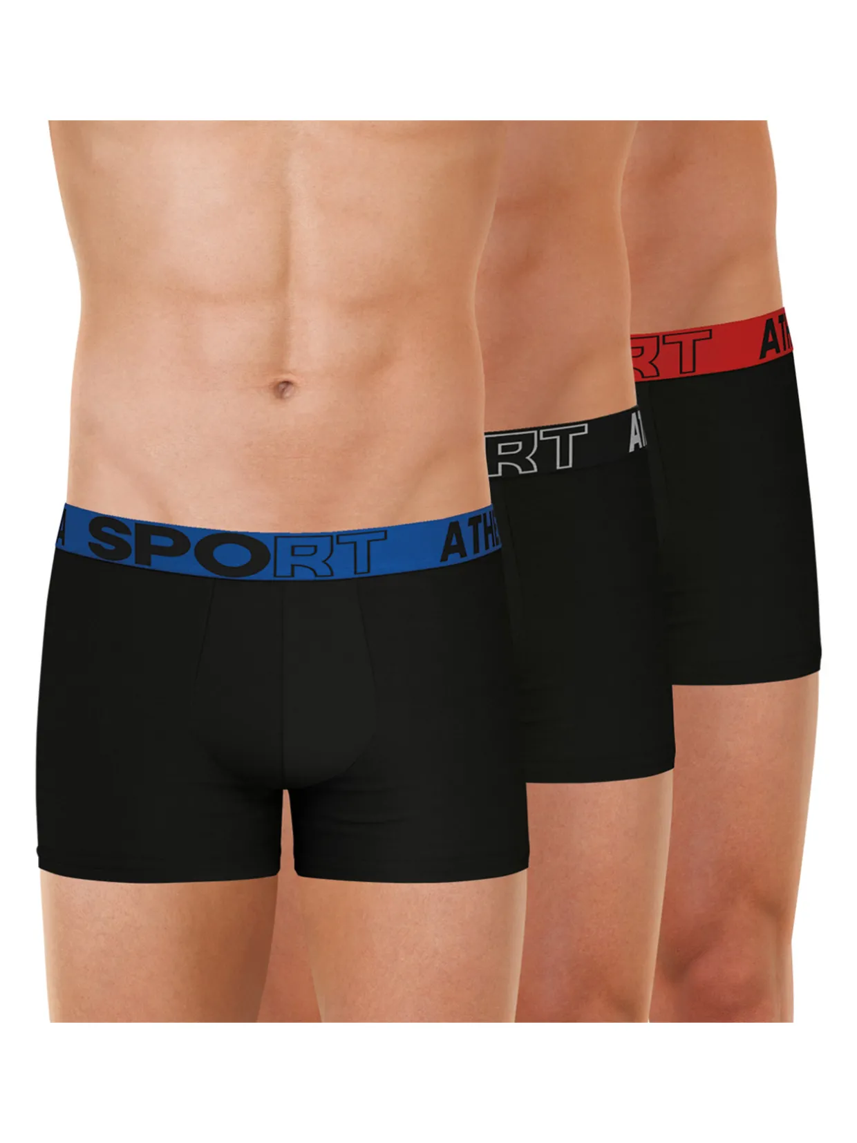 Homme Athéna Lot de 3 boxers Eco Sport