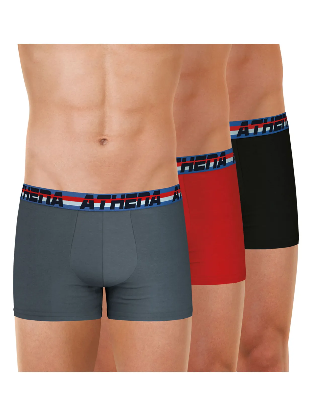 Homme Athéna Lot de 3 boxers homme 720 Stretch Coton