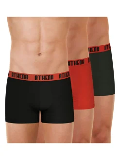 Homme Athéna Lot de 3 boxers homme Basic Color