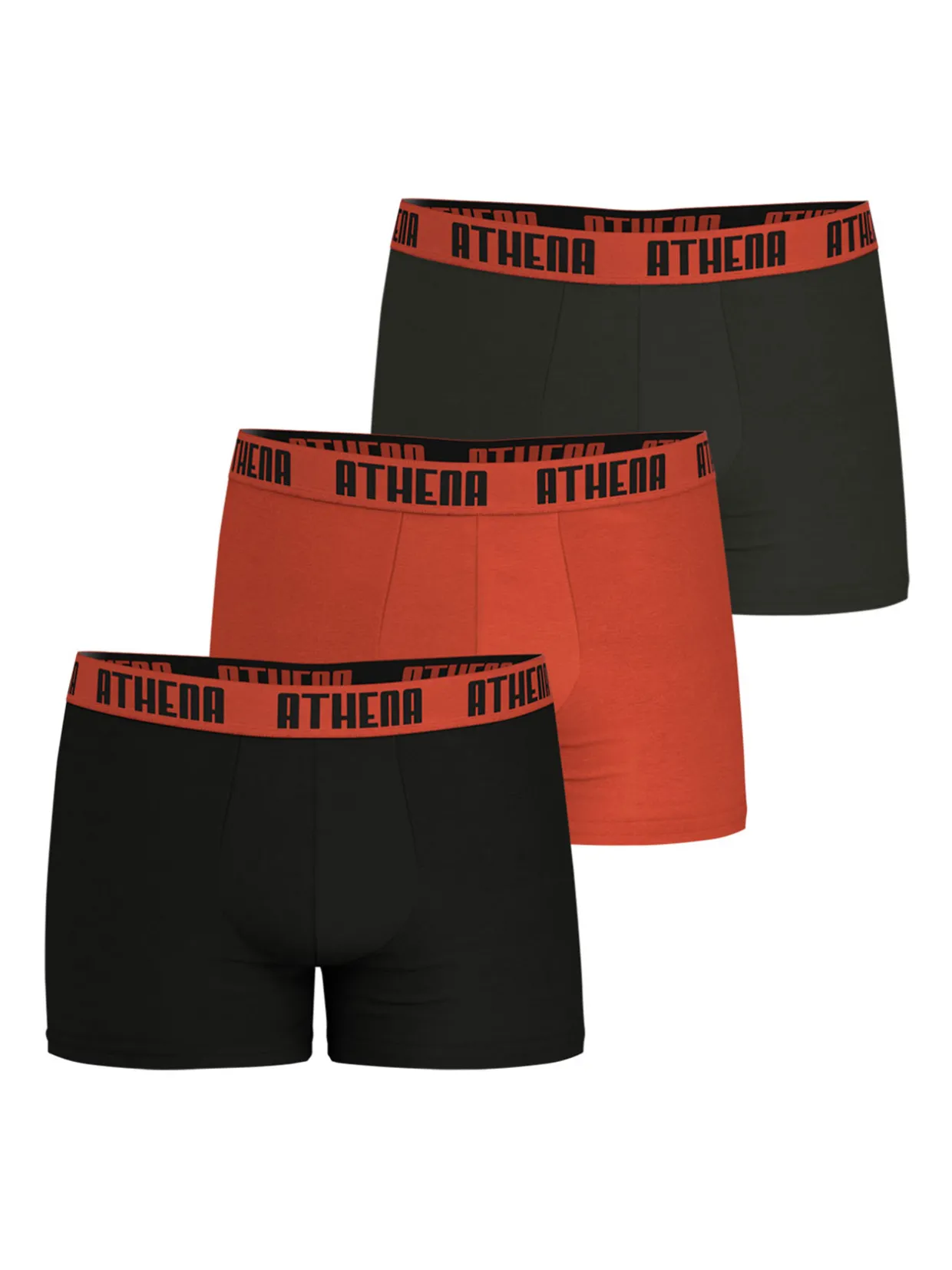 Homme Athéna Lot de 3 boxers homme Basic Color