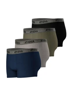 Homme Athéna Lot de 4 boxers homme Eco Pack