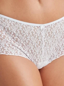Daxon Lot de 3 boxers maille dentelle