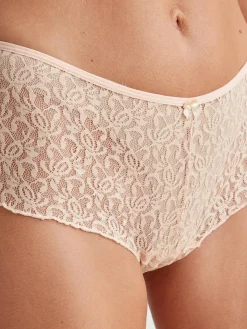 Daxon Lot de 3 boxers maille dentelle