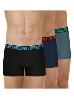 Homme Athéna Lot de 3 boxers Trio Essentiel