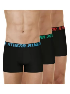 Homme Athéna Lot de 3 boxers Trio Essentiel