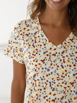 Daxon Lot de 3 chemises de nuit coton court