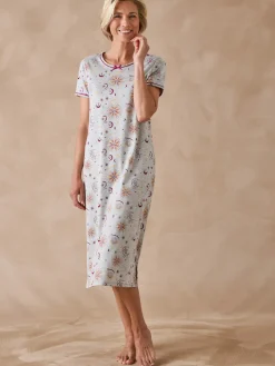 Daxon Lot de 2 chemises de nuit longues