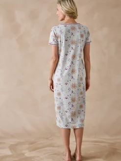 Daxon Lot de 2 chemises de nuit longues