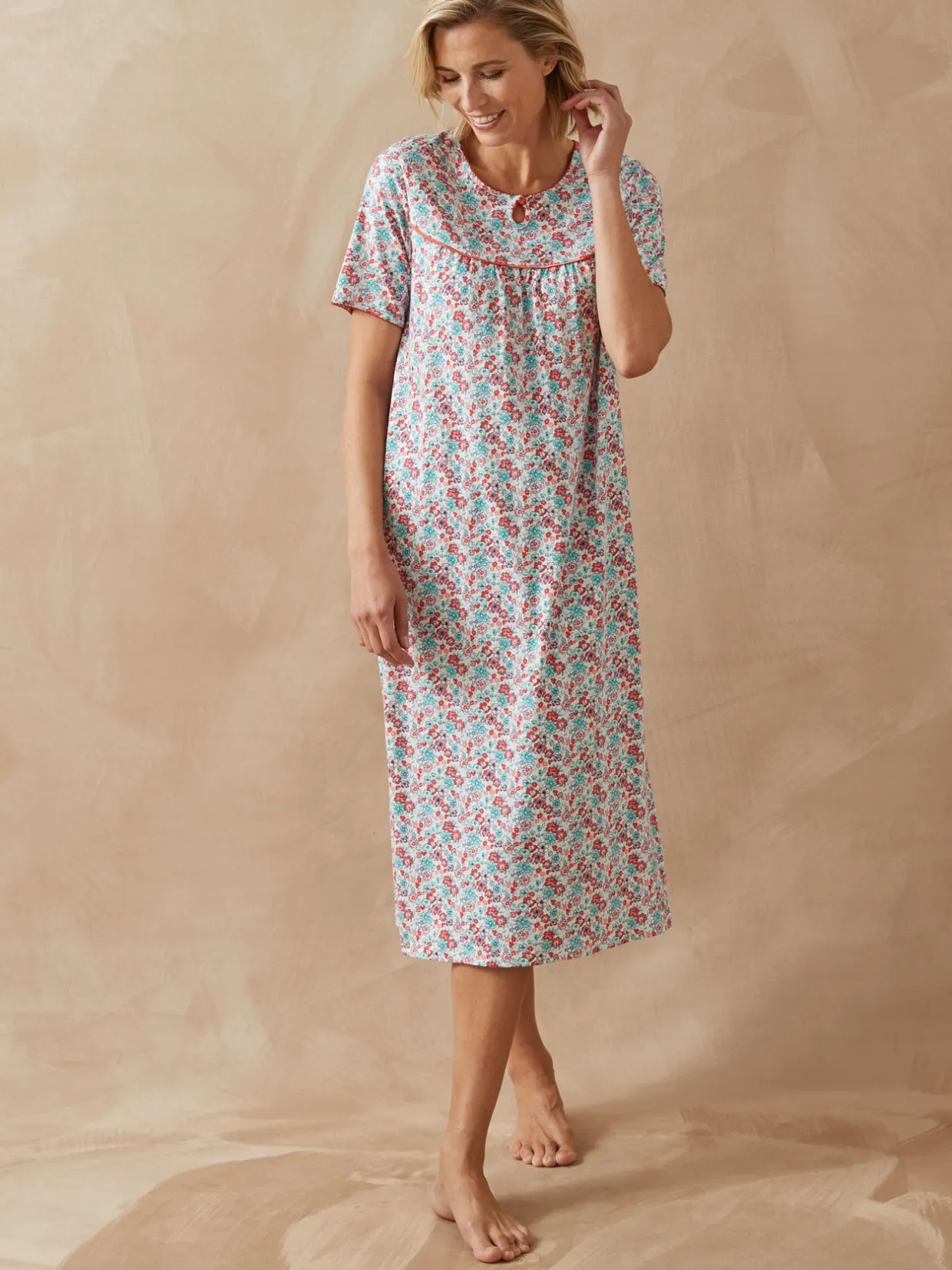 Daxon Lot de 2 chemises de nuit longues