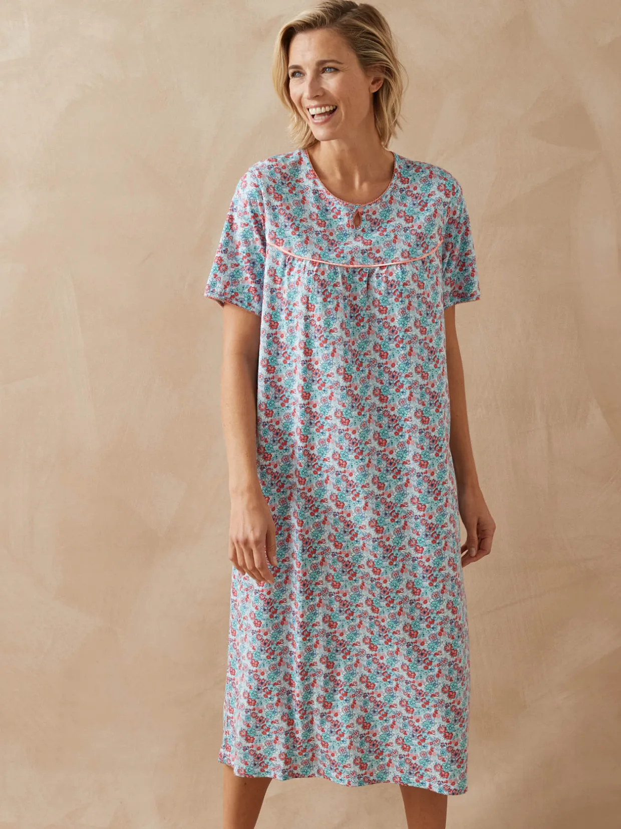 Daxon Lot de 2 chemises de nuit longues