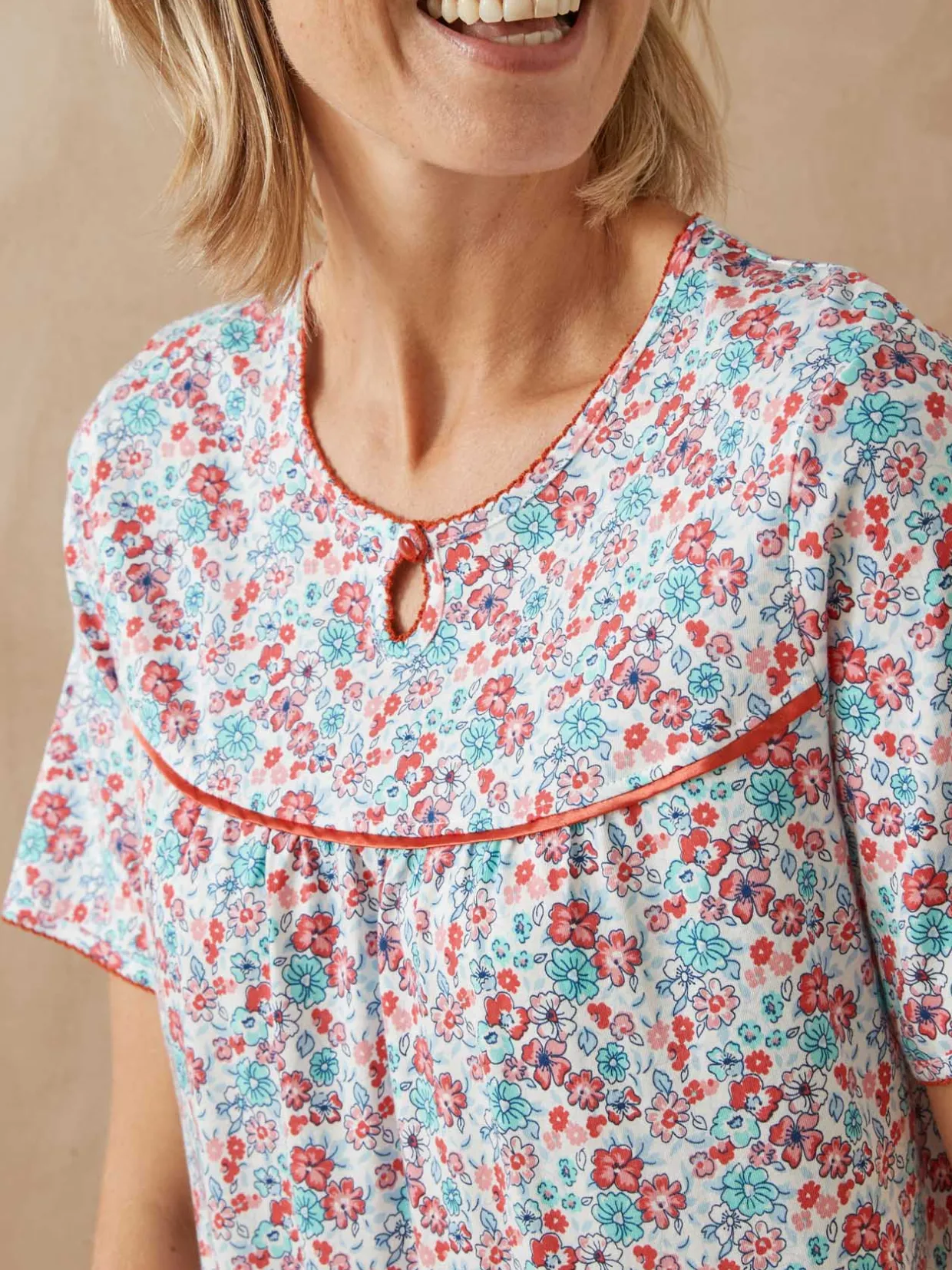 Daxon Lot de 2 chemises de nuit longues