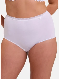 Sans Complexe Lot de 2 culottes hautes Classique Coton