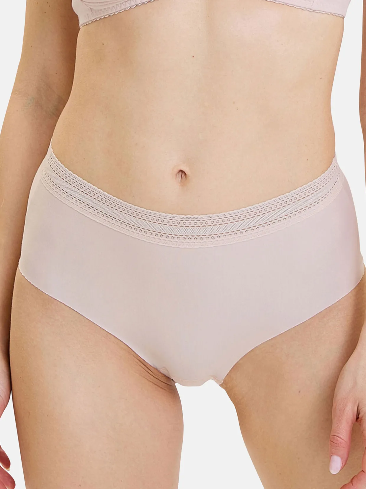 Sans Complexe Lot de 2 culottes hautes Invisible Coton