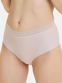 Sans Complexe Lot de 2 culottes hautes Invisible Coton