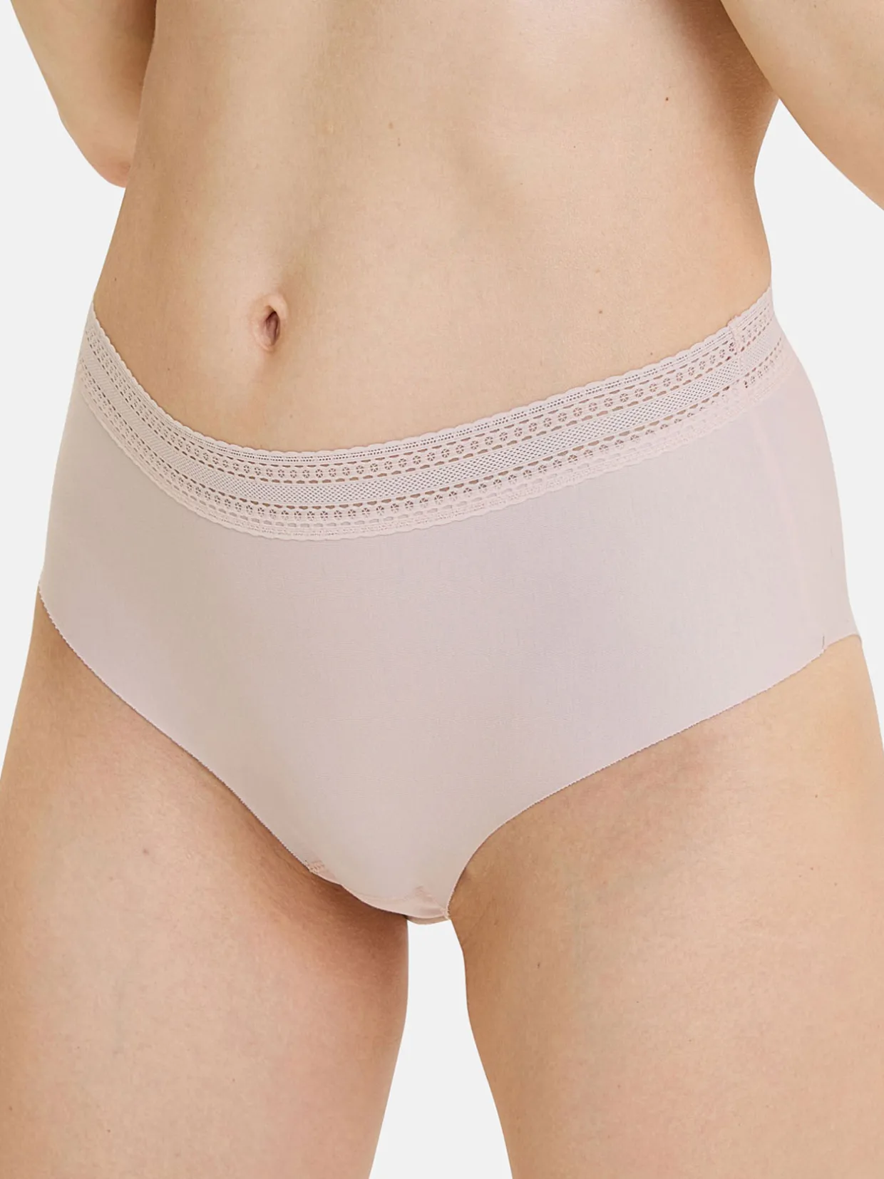 Sans Complexe Lot de 2 culottes hautes Invisible Coton