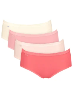 Sloggi Lot de 3 culottes midi + 1 gratuite