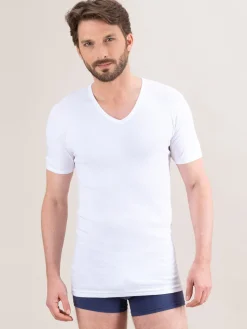 Homme Eminence Lot de 2 maillots col V manches courtes