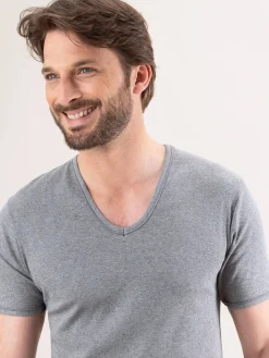 Homme Eminence Lot de 2 maillots col V manches courtes