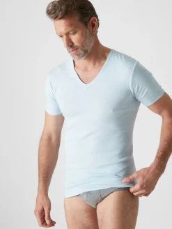 Homme Eminence Lot de 2 maillots col V manches courtes