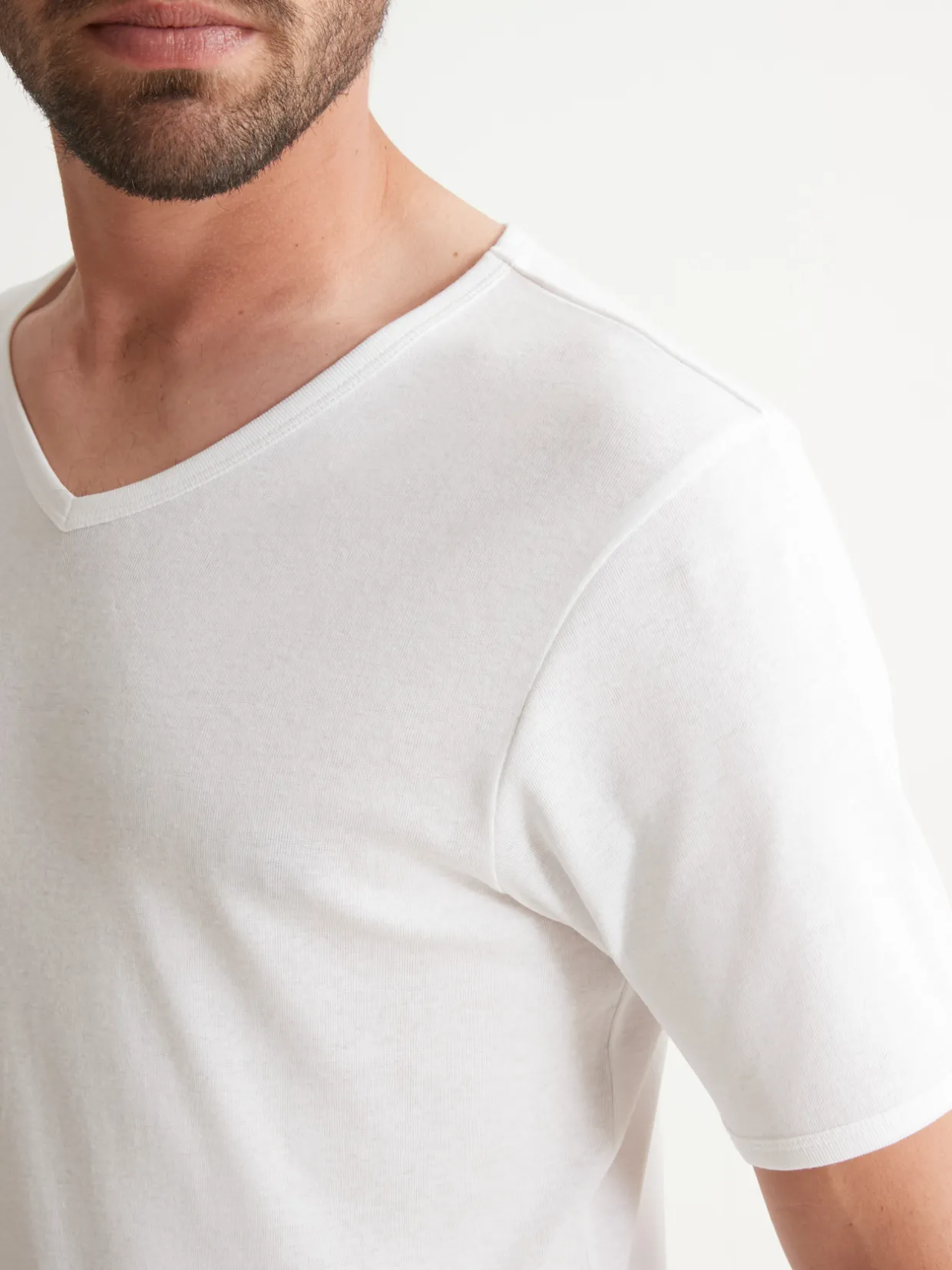 Homme Daxon Lot de 3 maillots de corps col V