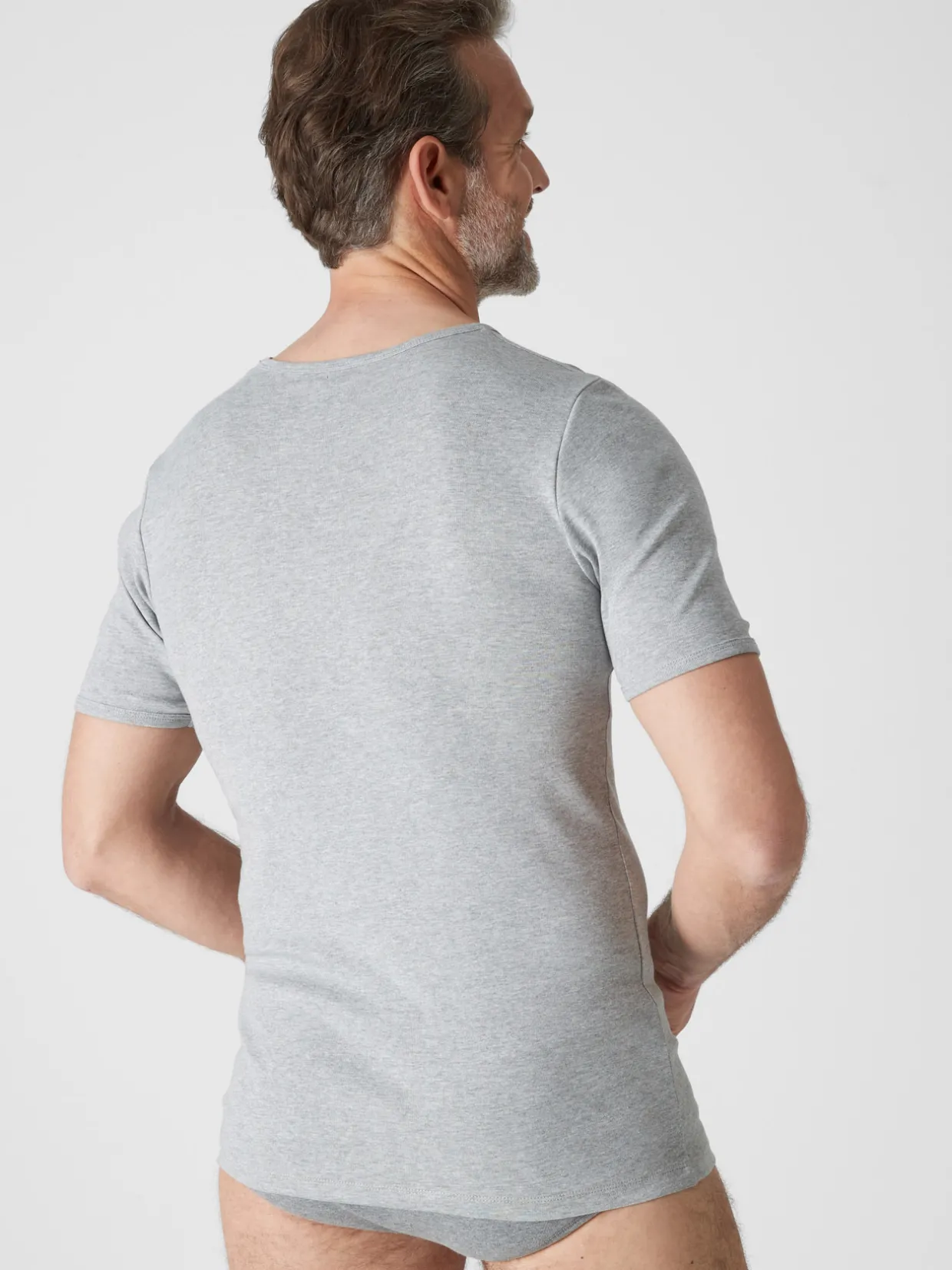 Homme Daxon Lot de 3 maillots de corps col V