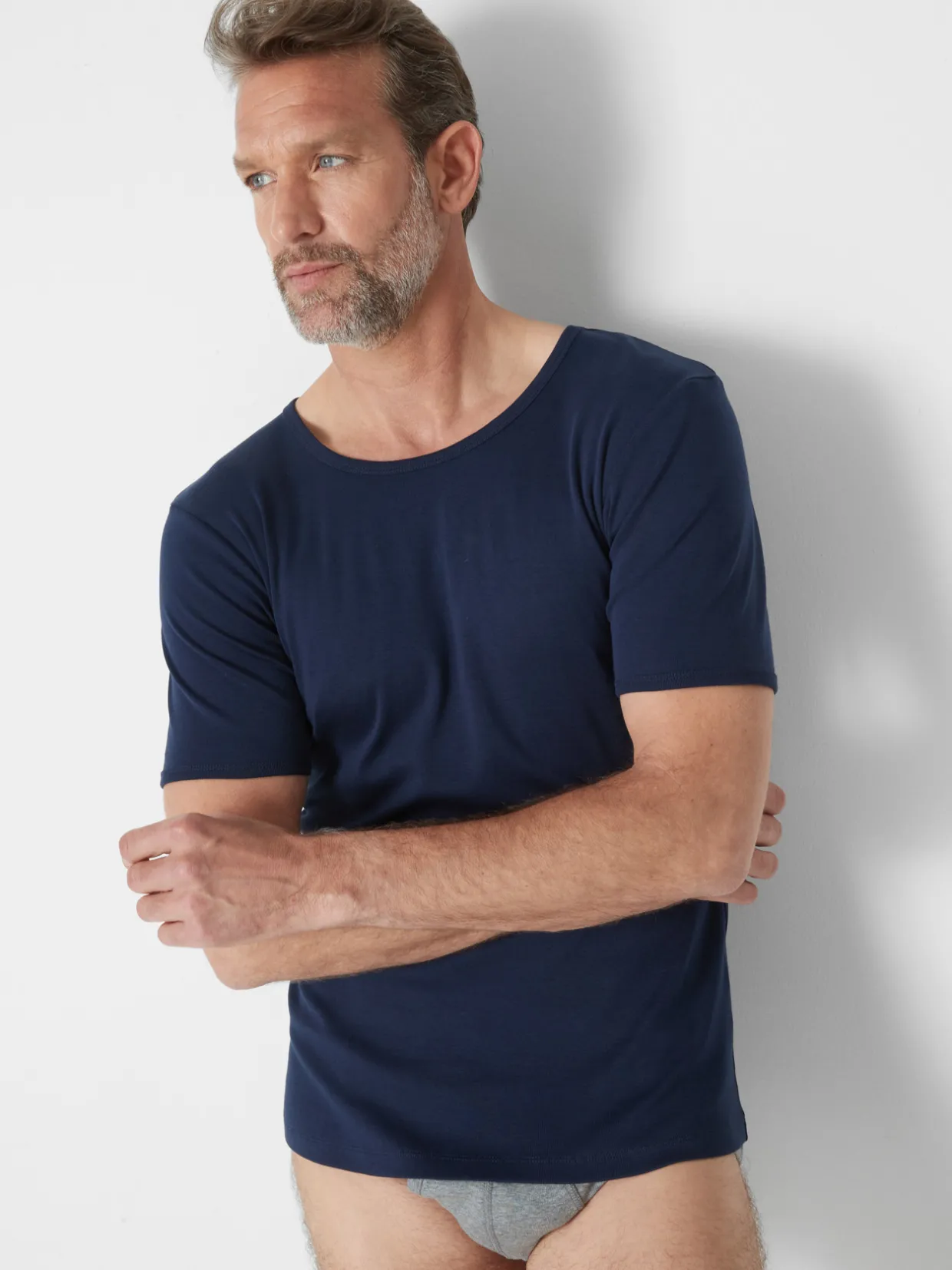 Homme Daxon Lot de 3 maillots de corps col rond