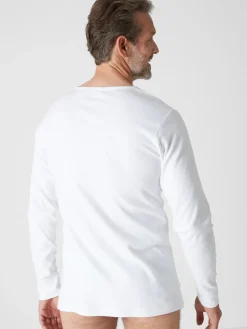 Homme Daxon Lot de 2 maillots de corps chauds col V