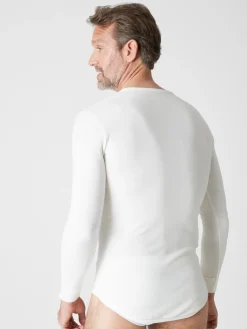 Homme Daxon Lot de 2 maillots de corps coton/laine