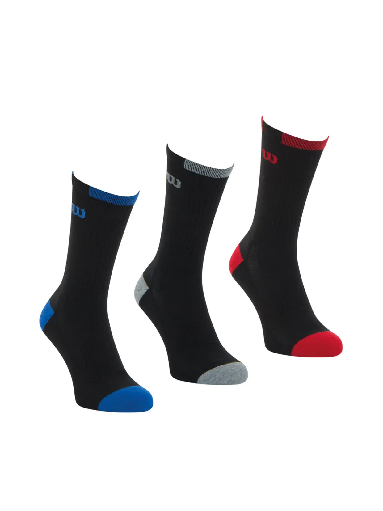 Homme Wilson Lot de 3 paires de chaussettes Crew