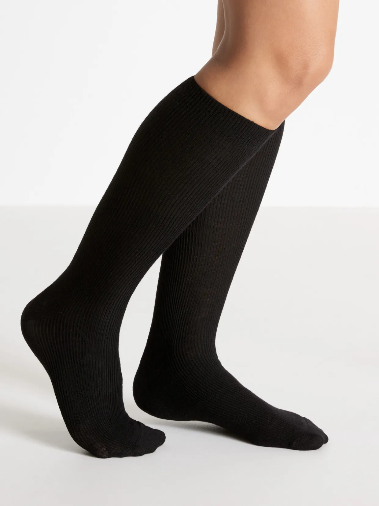 Daxon Lot de 2 paires de mi-bas 75% laine