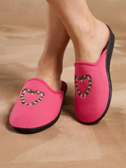 Femme Pédiconfort Lot de 2 paires de mules brodées